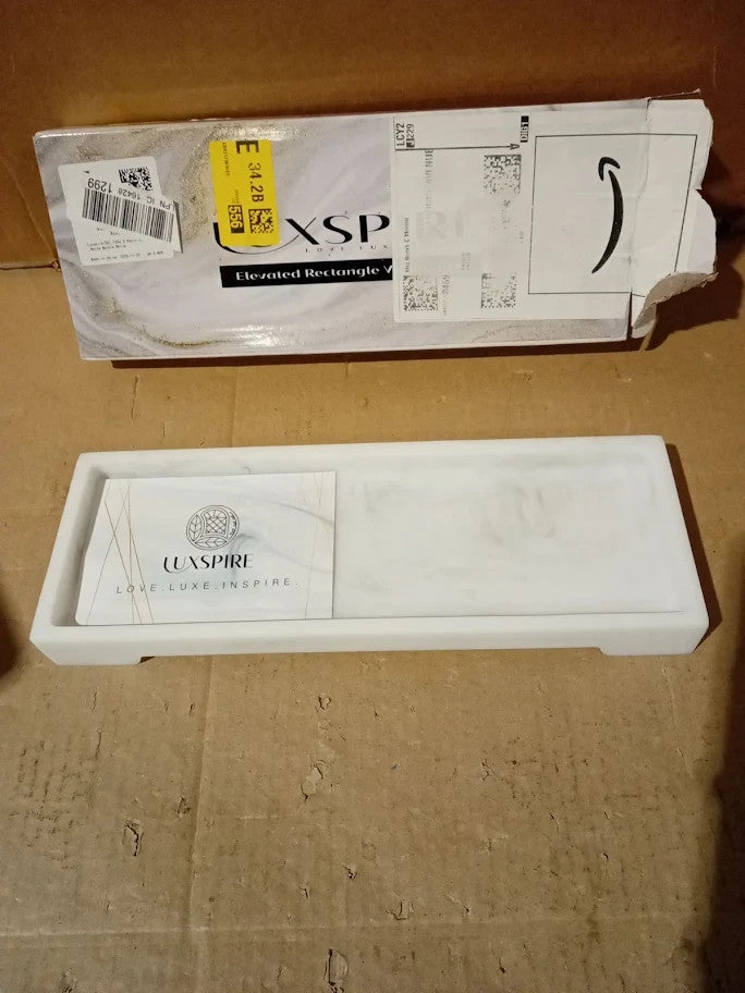 Luxspire Vanity Tray Bathroom Toilet Tank Storage Organizer 11x4inch New