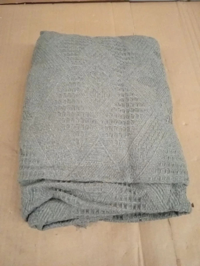 Vanjoroy Large Grey Sofa Throw Blanket With Tassels Single 2 Seater 180cm