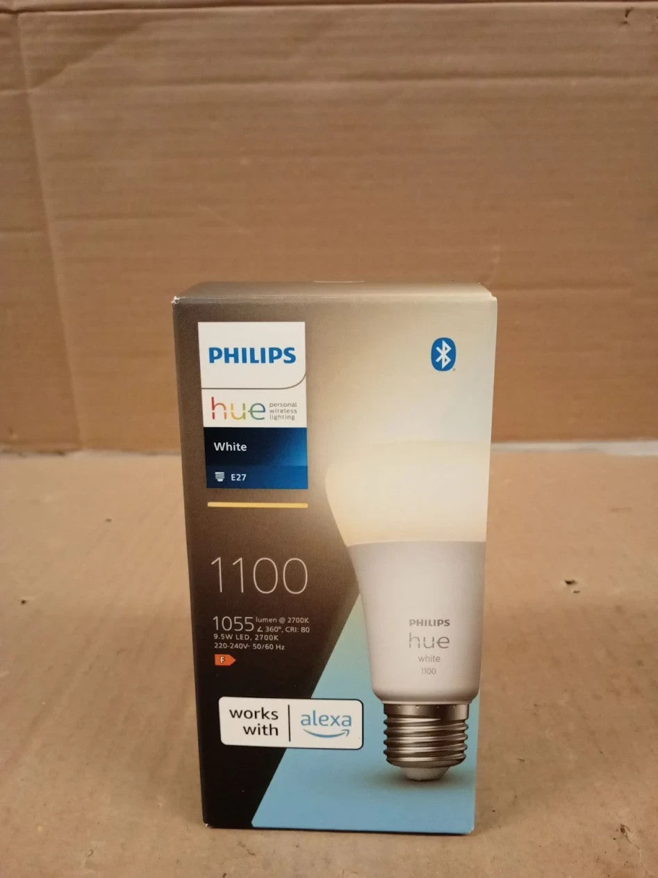 Philips Hue E27 Lamp 1 Pack 1x1055 Lm 11W Warm White Light Dimmable New