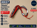 MKGT 3mm2 Automotive Thin Wall PVC Cable Red Black Set Single Core Stranded