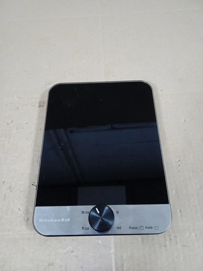 KitchenAid Digital Glass Kitchen Scale 5kg 5000ml Black Food Baking Scales