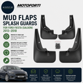Motoforti Mud Flaps Splash Guards Mud Ford Fiesta Saloon 2013-2018 Black