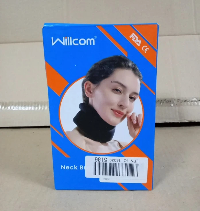 Willcom Soft Cervical Neck Support Collar Foam Brace Black Medium 11.5-14 New