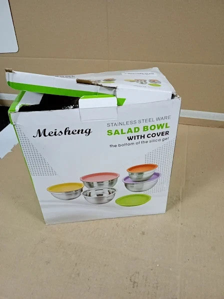 Mixing Bowl Set Dveda 5pcs Stainless Steel Nesting Mixing Bowls Set Salad New