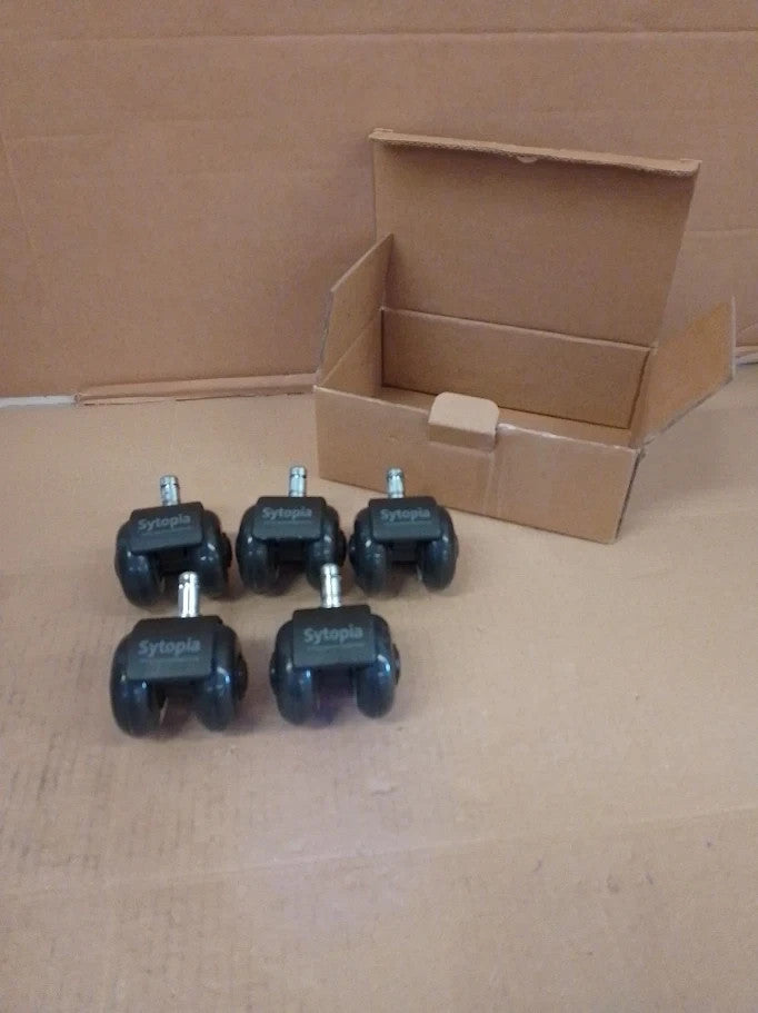 Sytopia Office Chair Wheels 11x22mm Pin Universal Fit 2in Castors 5pc New