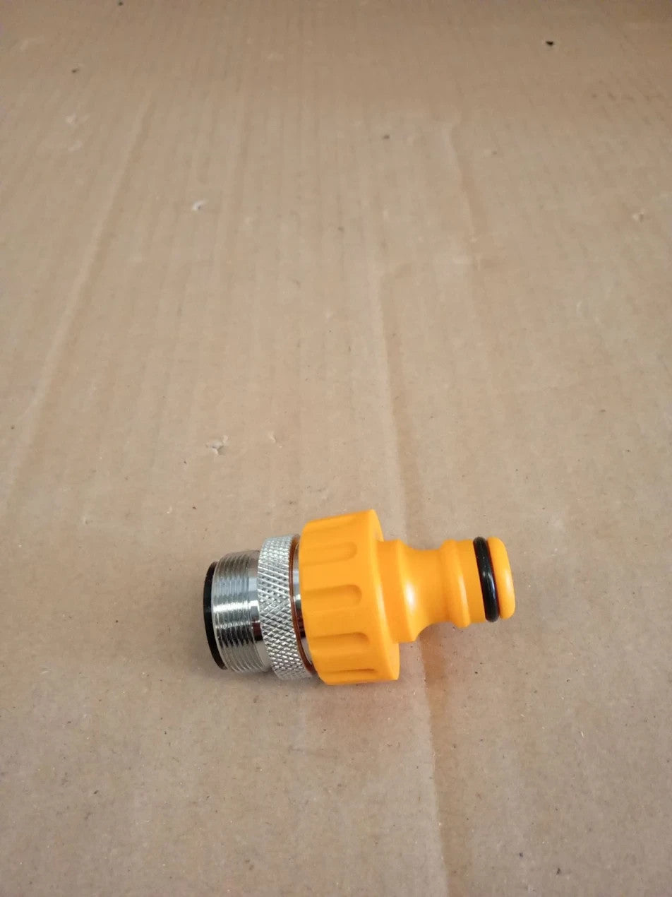 Hozelock Kitchen Tap Connector 24mm Male Head Yellow 1 Pack 16x10x8cm