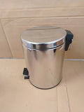 Habitat 5L Stainless Steel Pedal Removable Bin Silver 27.2x26.7x20.5cm