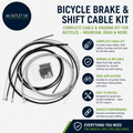 Mxuteuk Bicycle Brake Cable Shift Bike Housing Kit Bike Transmission Line