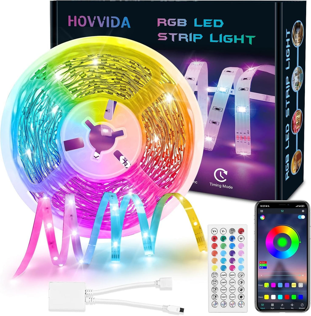 Hovvida LED Strip Lights 1x10m 30 LEDs/Meter 24V RGB 300 LEDs Bedroom New