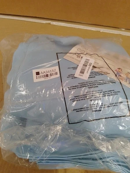 Mrtrees Blue Blackout 54in Drop Short Thermal Eyelet Curtains 137.2x229cm New