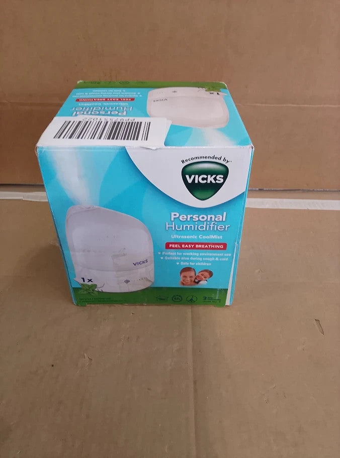 Vicks Personal Cool Mist Ultrasonic Humidifier Small Easy To Use Quiet New