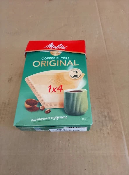 Filterbags 1x4 80 Original Filter Coffee Makers Brown Paper Cone Shape New