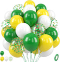 Paready Green Yellow Balloons Yellow Green Confetti Latex Helium Birthday New