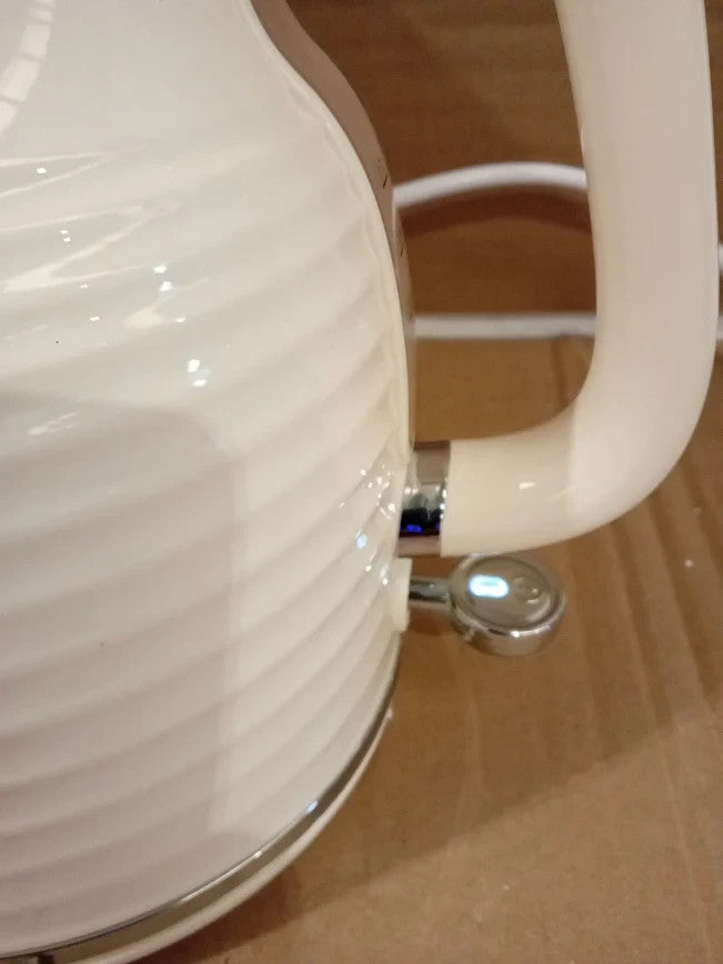 Daewoo Sienna 1.7L Rapid Boil Kettle 3KW Cordless Electric 360 Base Cream