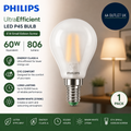 Philips LED UltraEfficient Frosted P45 Bulb E14 Small Edison Screw Energy Class
