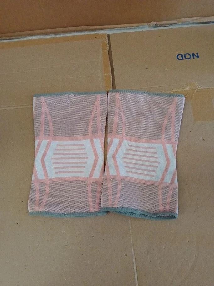 Ruilala Knee Support Adjustable Brace 2 Pack Unisex Anti Slip Pink Large New