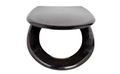 Argos Home Black Glitter Slow Close Toilet Seat Bathroom Replacement Design New