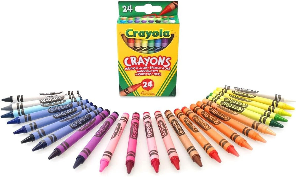 Crayola 12 Assorted Multicoloured Colouring Pack 24 Crayons 2.9x7.2x10.8cm New