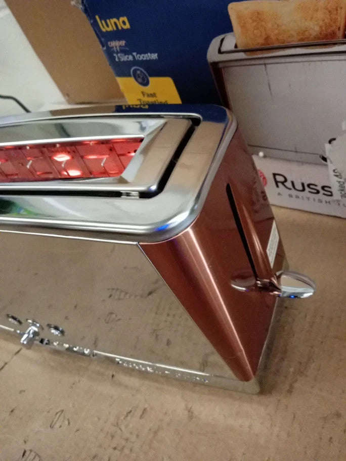 Russell Hobbs Long Slot 2 Slice Luna Toaster With Faster Toasting Technology New