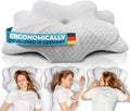 Gluckstoff Ergonomic Memory Foam Pillow For All Sleep Types Side Sleeper New