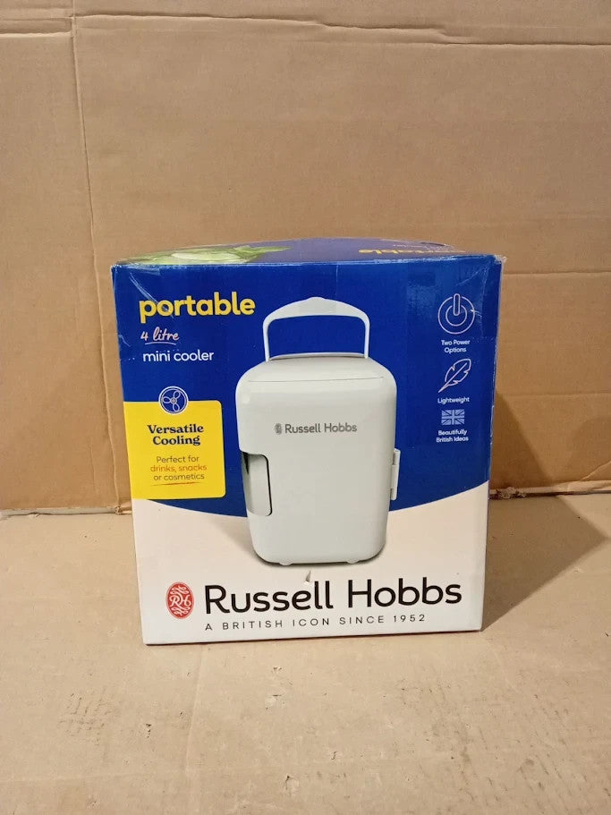 Russell Hobbs RH4CLR1001 4L/6 Can Portable Mini Cooler Warmer Drinks