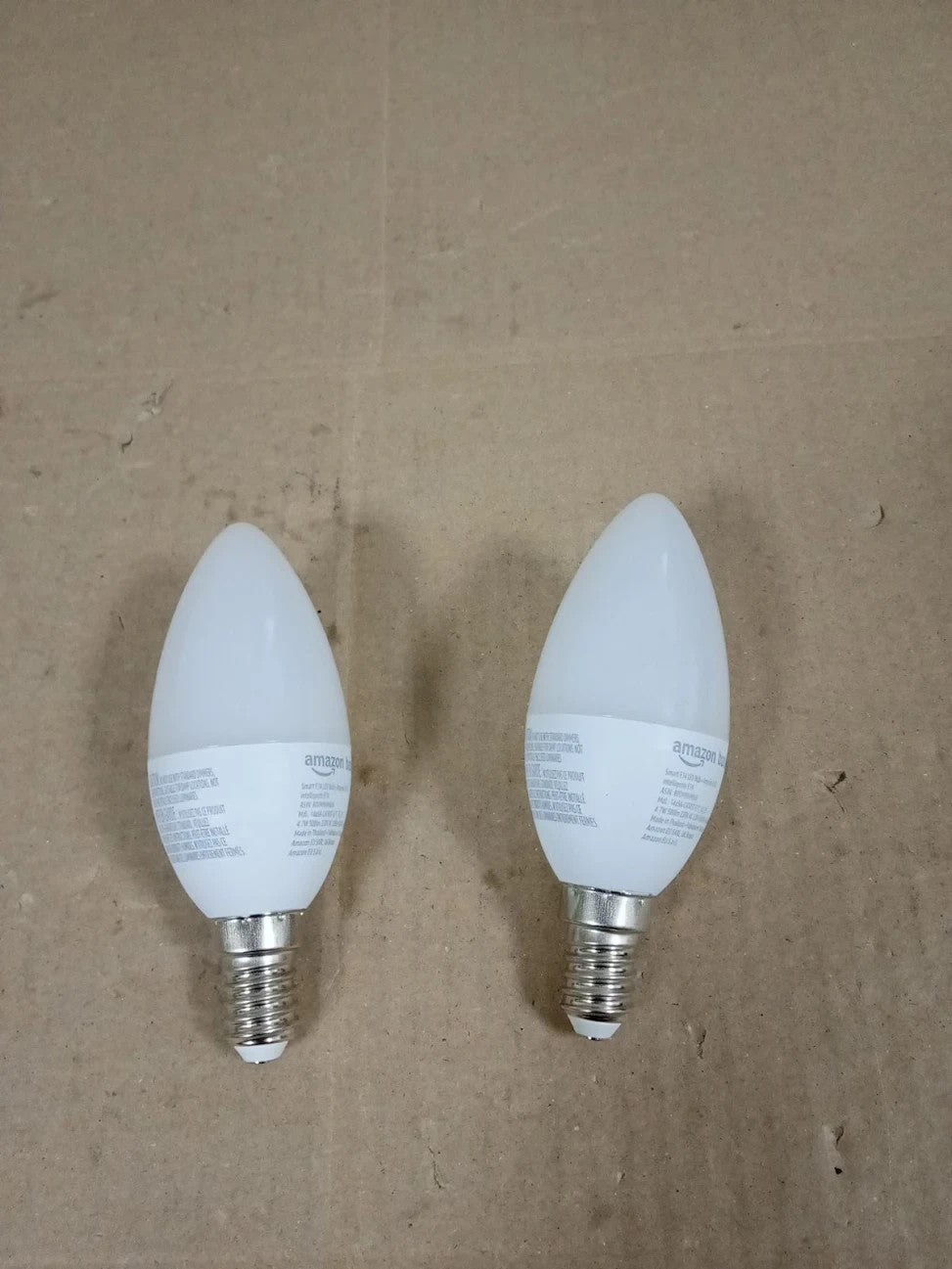 Amazon Basics E14 Smart LED Bulb 4.7W WiFi Light  2.4 GHz Alexa Only 2 Pack New