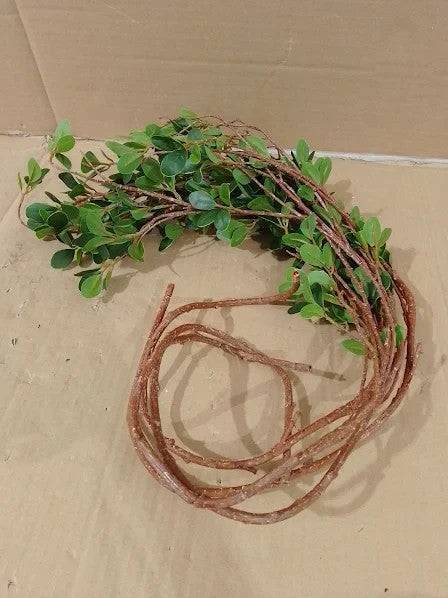 4pcs Artificial Foliage 114cm Long Stems Leaves Branches Fake Greenery Plant