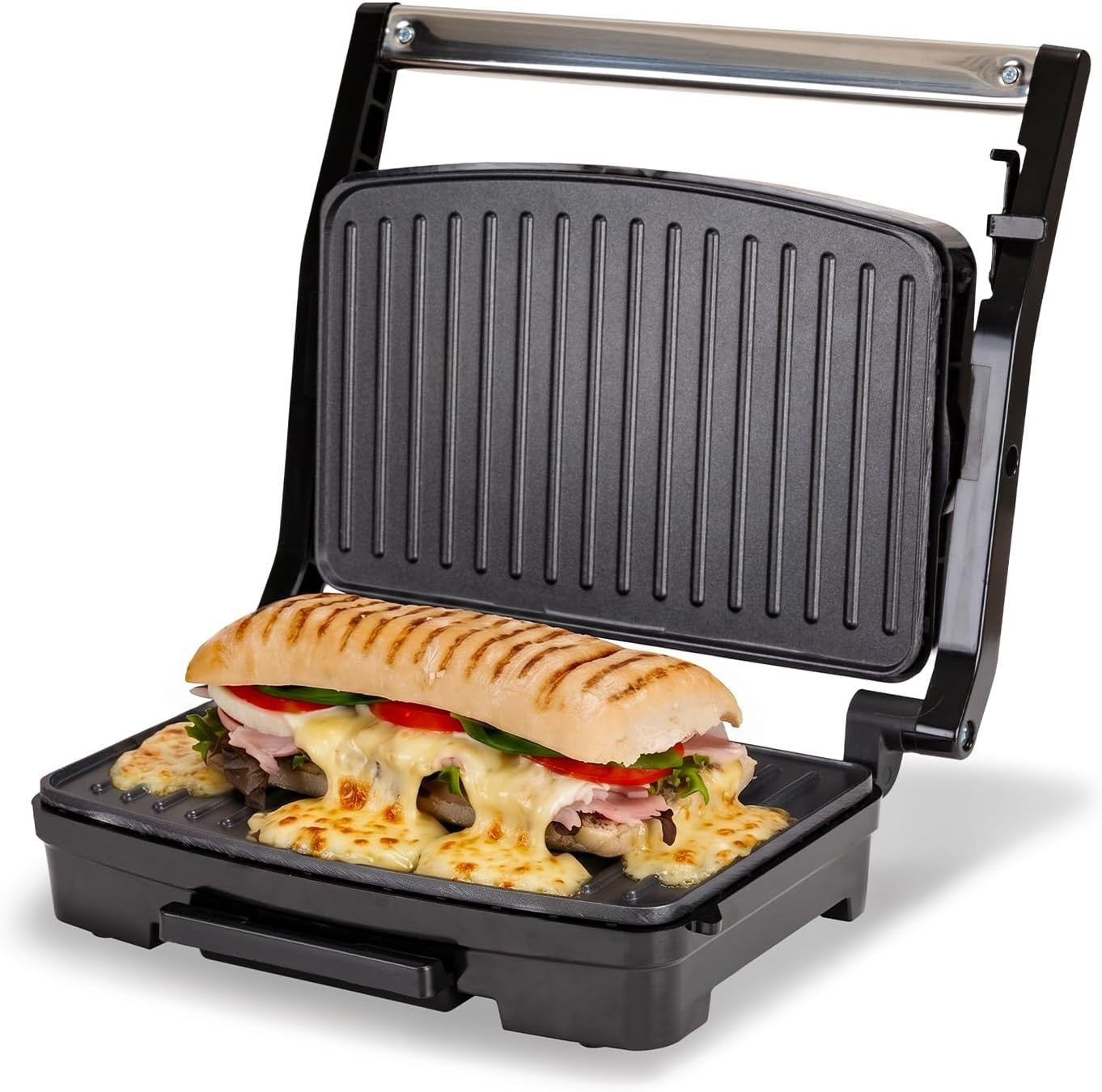 Sensio Home Panini Press Sandwich Toaster Health Grill Non Stick Easy Clean New