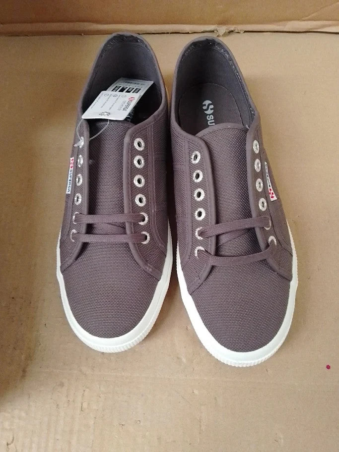 Superga Unisex 2750 Cotu Classic Trainers Dk Grey Iron 3.5uk New