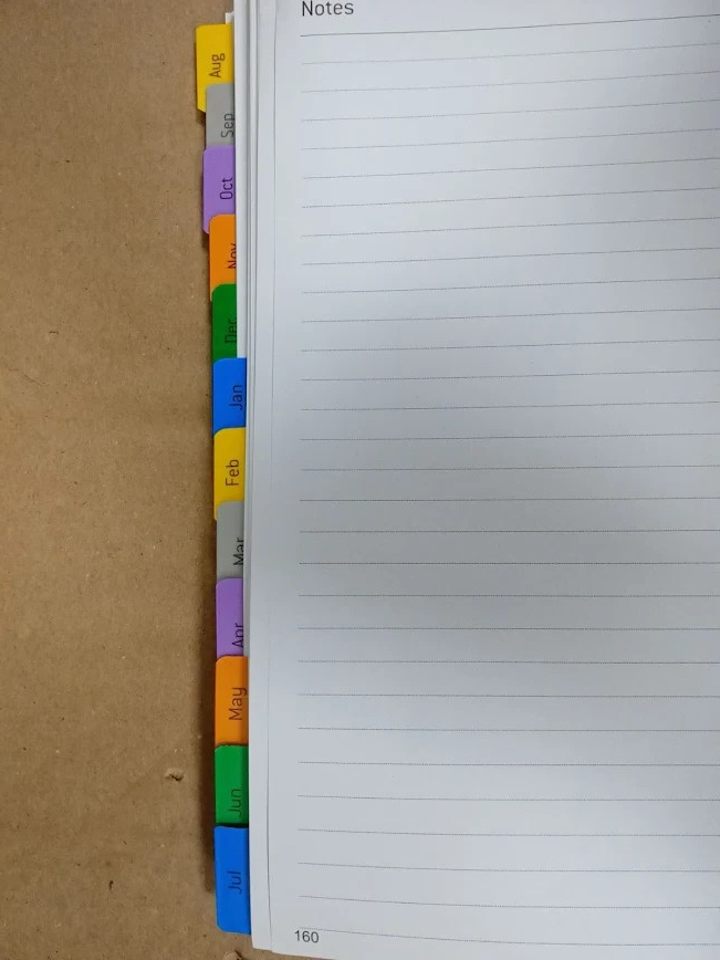 Academic Diary 2025 2026 Refill A5 1 Week On 2 Pages Organizer Monthly Tabs New
