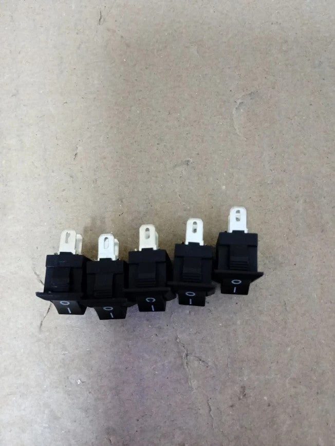 Sourcing Map 5pc KCD11 AC 125V 6A 250V 3A SPST 2 Terminal 2 Position On Off New