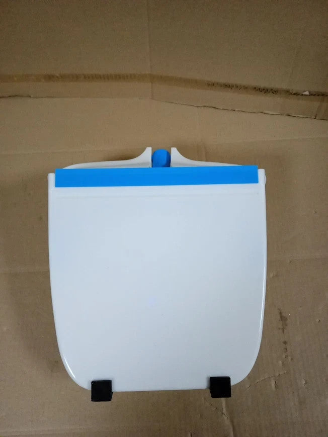 Amazon Basics Broom Handled Dustpan Blue