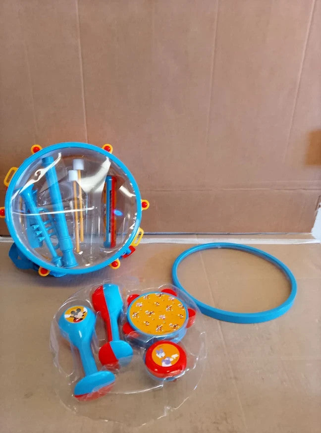 LEXIBOOK Mickey Mouse Musical Instrument Set Kids Music Toy Blue Red Design