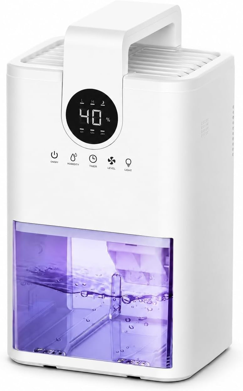1bove 1000ml 1L Electric Dehumidifier With Ultra Quiet Auto Shut 7 Colours New
