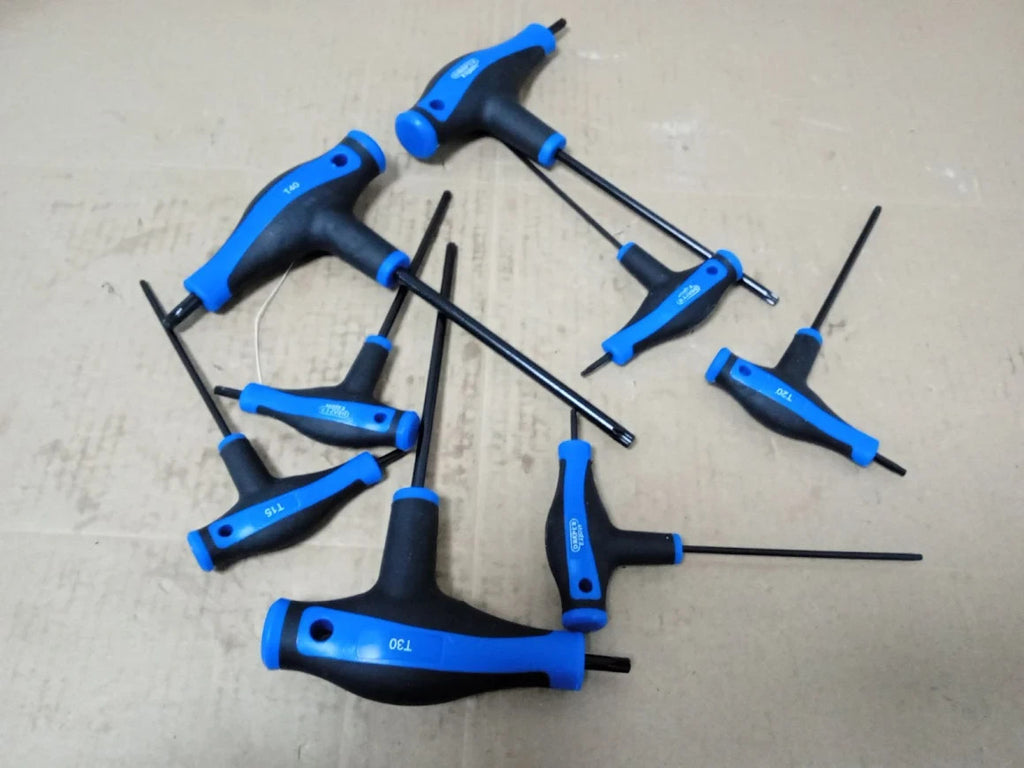 Draper 33872 Expert Tx Star T Handle Key Set Soft Grip 8pc Chrome Vanadium Steel