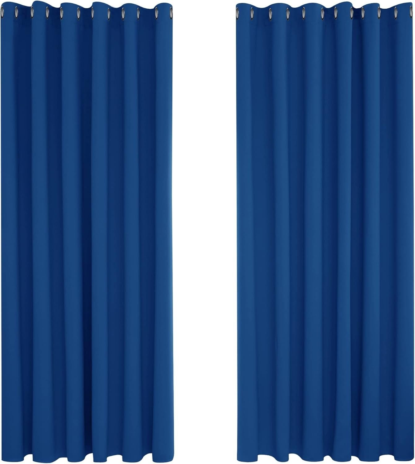 Deconovo Super Soft Thermal Insulated Eyelet Blackout Curtains 90x90in New