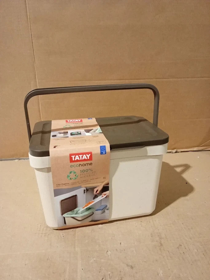 Tatay Kitchen Food Waste Caddy 6L Organic Bin Smart With Support Bracket Screws