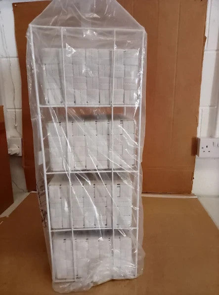 Argos Home 4 Drawer Woven Bathroom Storage Unit 20L White 60x22x23cm New