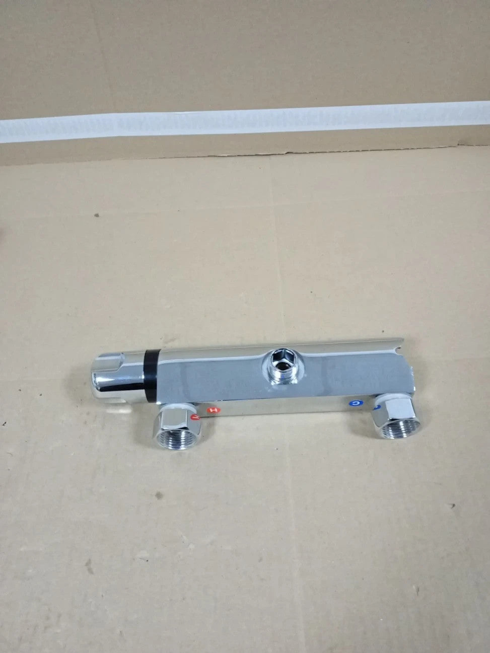 Uten Chrome Thermostatic Shower Mixer Wall Mounted Valve Anti Scald Tap Silver