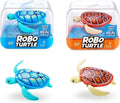 ZURU Robo Turtle Robotic Swimming Toy 2 Pieces Orange Blue Pool Bath Fun New