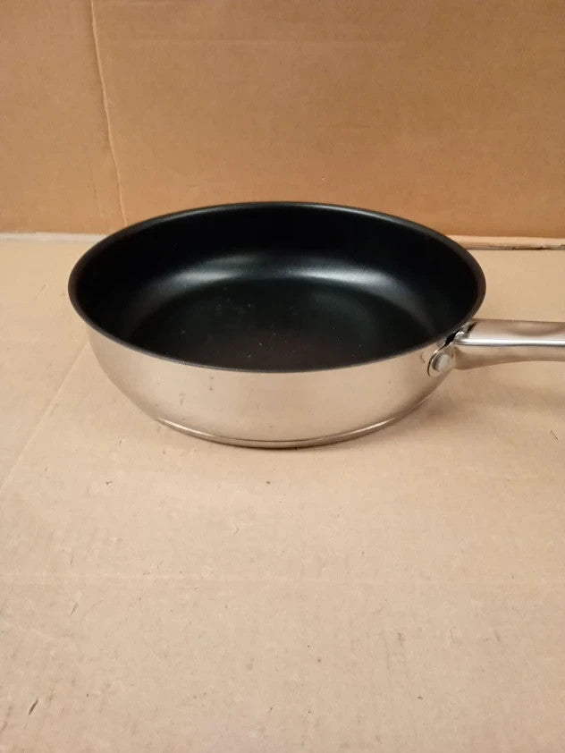 Russel Hobbs Stainless Steel Frying Pan 24cm Non Stick Coating Oven Safe New