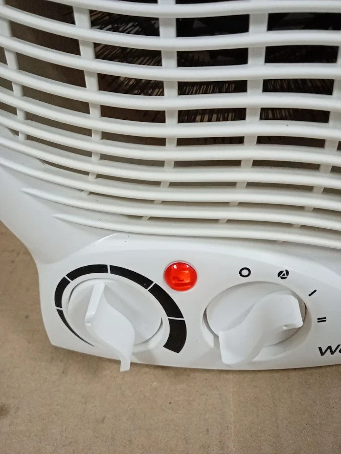 Warmlite WL44002 Thermo Fan Heater 2000W 2 Heat Settings White Portable Design