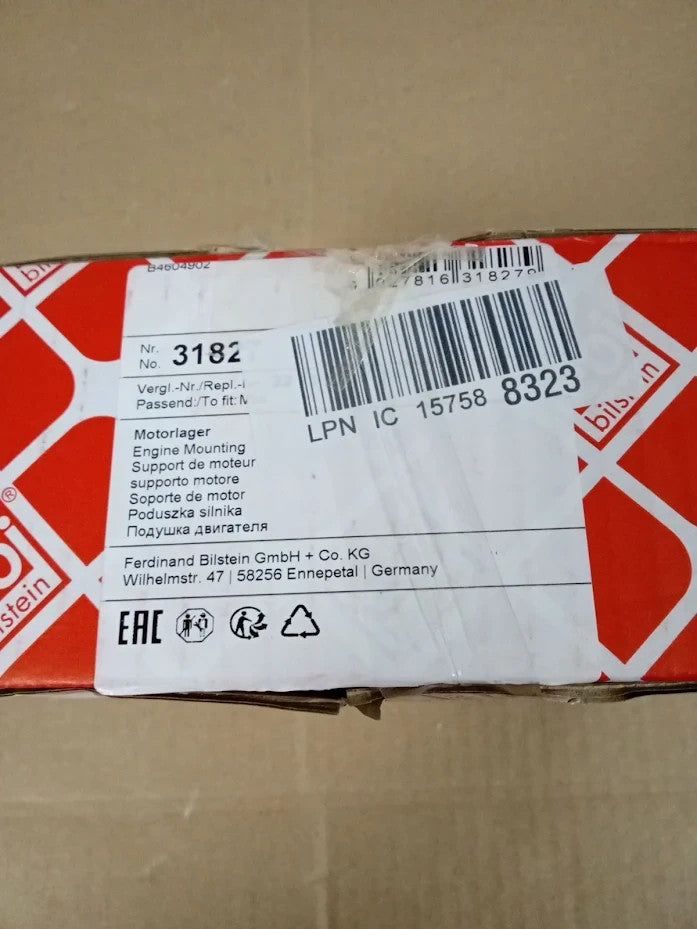 Febi Bilstein 31827 Engine Mount Genuine Replacement Mounting 1 Piece Design
