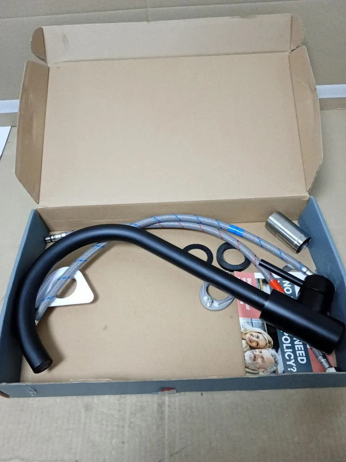 GRIFEMA G4008B Black Kitchen Tap Mixer Sink Taps 360 Degree Flexible Spout New