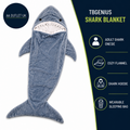 Tbgnius Shark Blanket One piece Shark Hoodie For Adults Cozy Flannel 184x194cm
