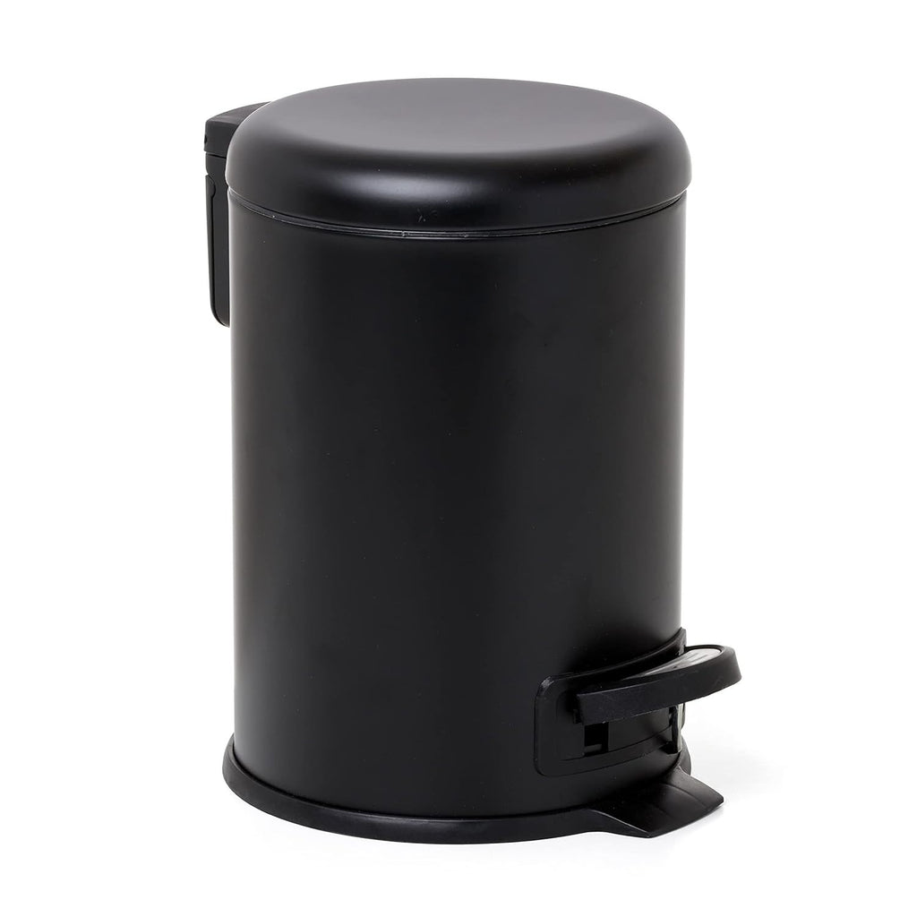 Tatay 3L Pedal Bathroom Bin Hygienic Touch Free Opening Soft Close Lid New