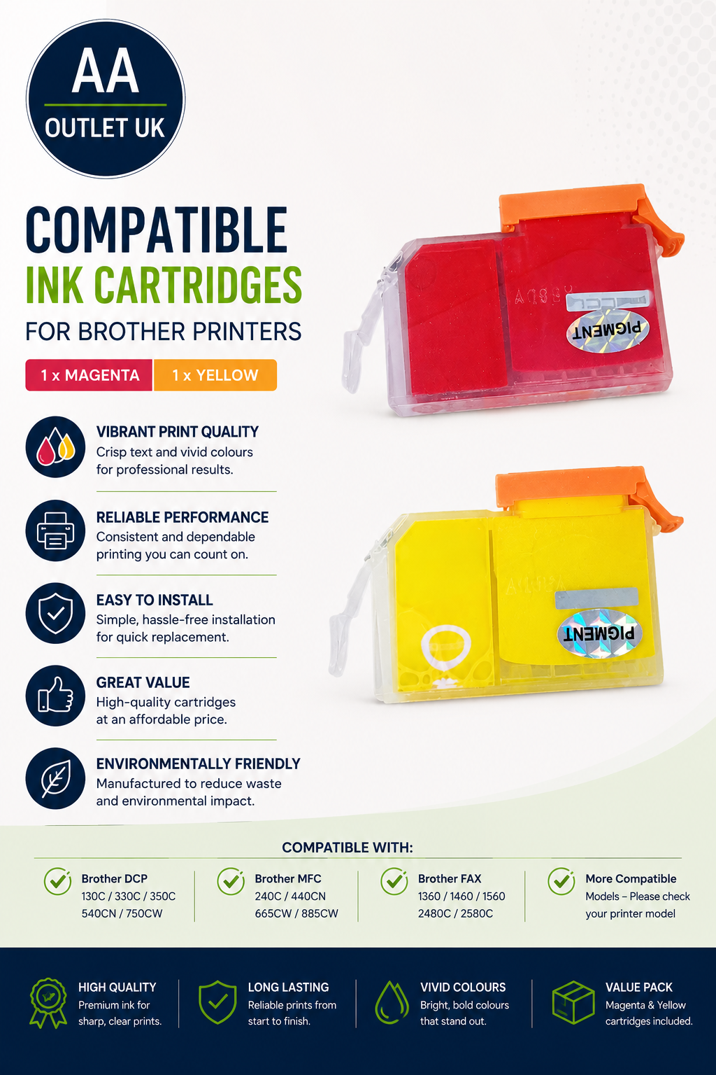 LCL Compatible Ink Cartridge PFI300 PFI300PBK 2Pack PBK Replacement PRO300