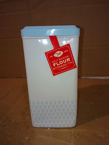 Tala Originals Self Raising Flour Storage Tin Blue Durable 12x9.5x19cm
