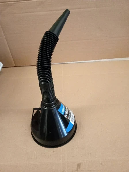 Draper 140mm Pvc Flexible Funnel Gauze Filter Handle Refilling 13.6x17.2cm New