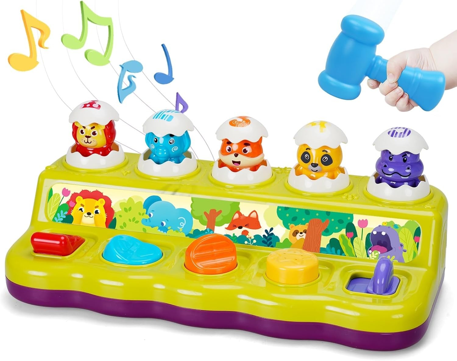 FS Baby Pop Up Music Lights Cause Effect Early Learning Toys Battery 1+ New